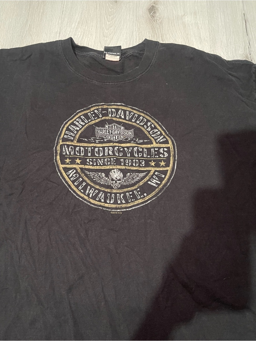 Vintage Harley-Davidson Men’s Black Graphic T-Shirt